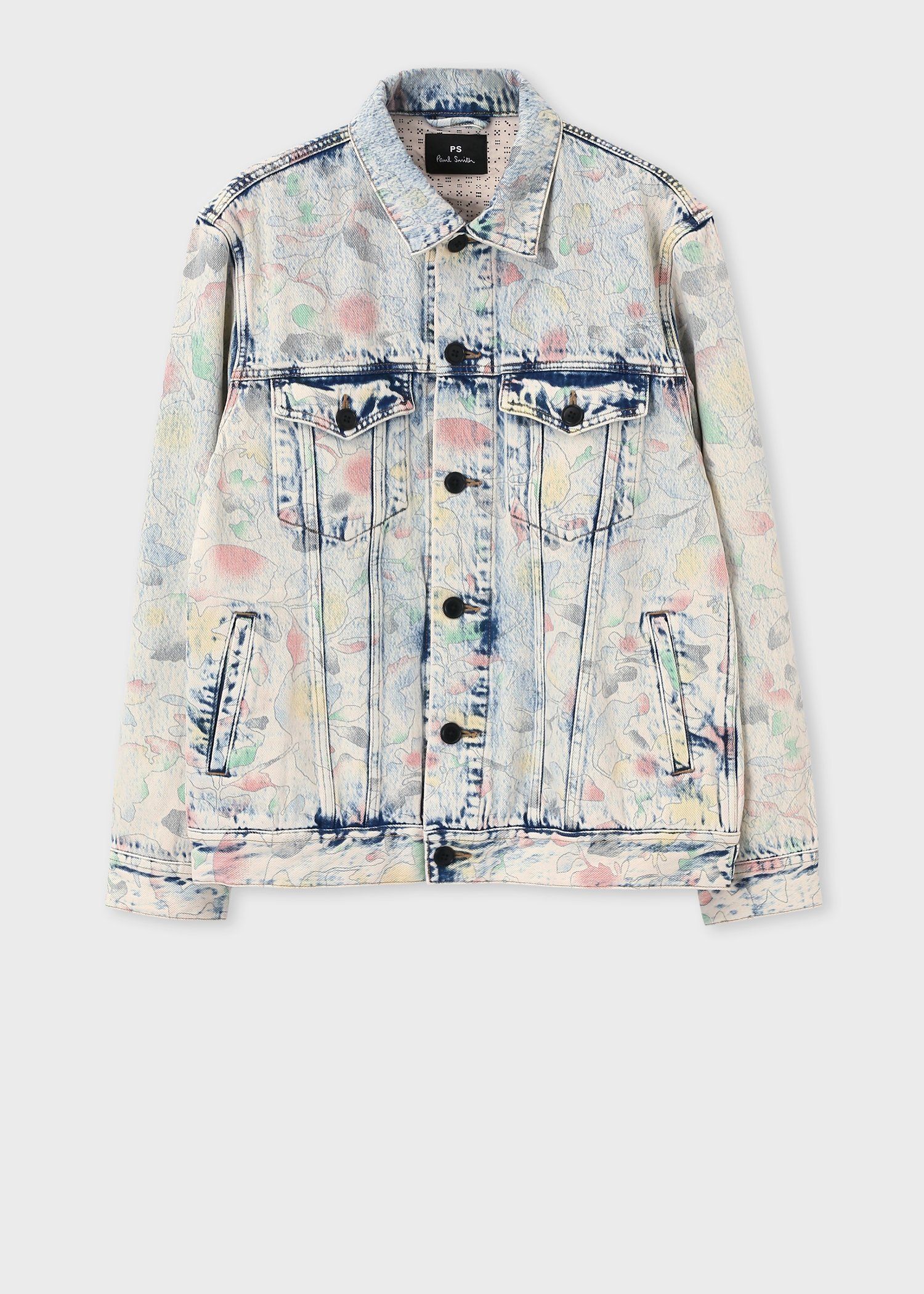 "Bleach Denim Floral" デニムジャケット