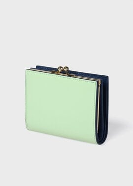 サプルレザー 2つ折り財布（ミントグリーン） ｜ポール・スミス
