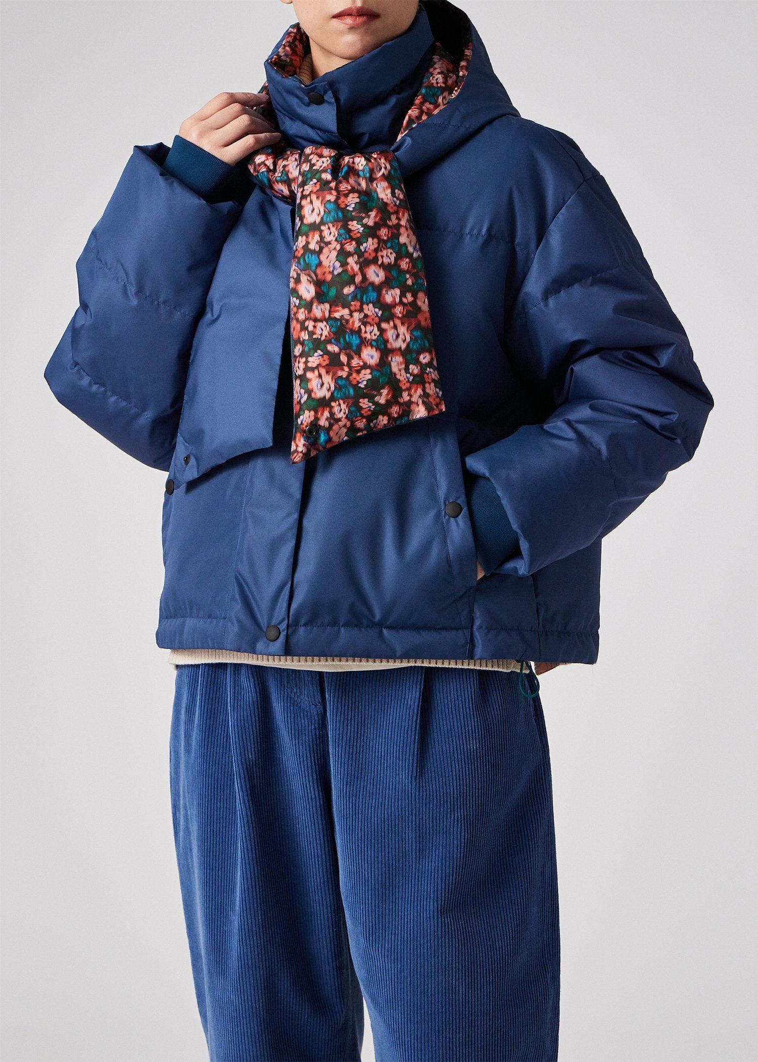 ウィメンズ "Tea Floral" ボンネットフード ショートダウン