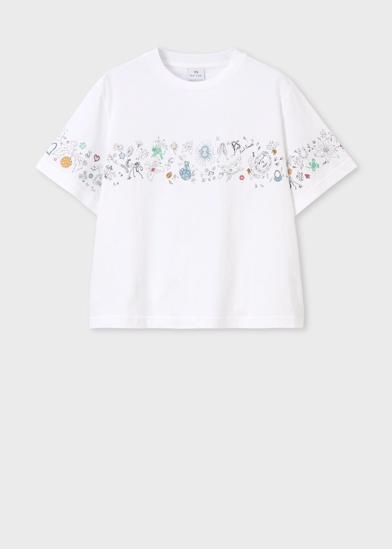 ウィメンズ "Doodle Art" 半袖Tシャツ